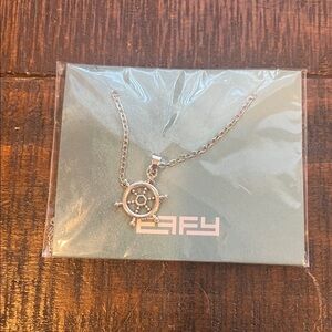 Effy Silver Ship Wheel Necklace